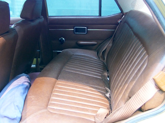 rear back seat and door