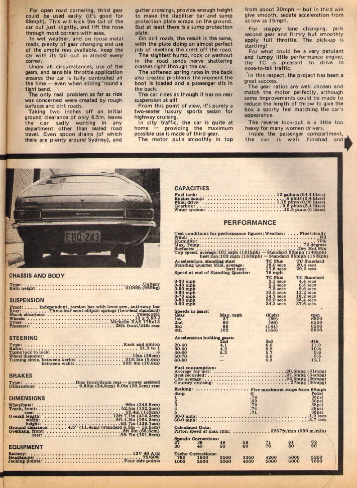 Modern Motors 1973 article page 3