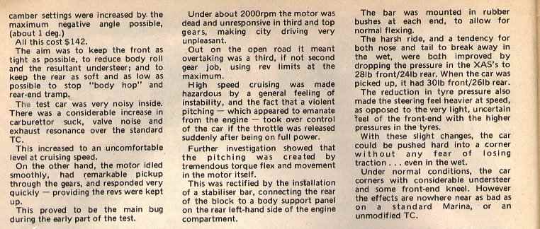 Modern Motors 1973 article page 2